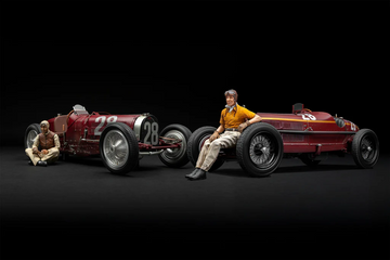 BUGATTI TYPE 59 & ALFA ROMEO 8C 2300 FIGURINE EDITIONS